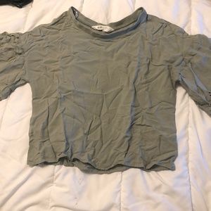 H&M top, size 14 girls, green